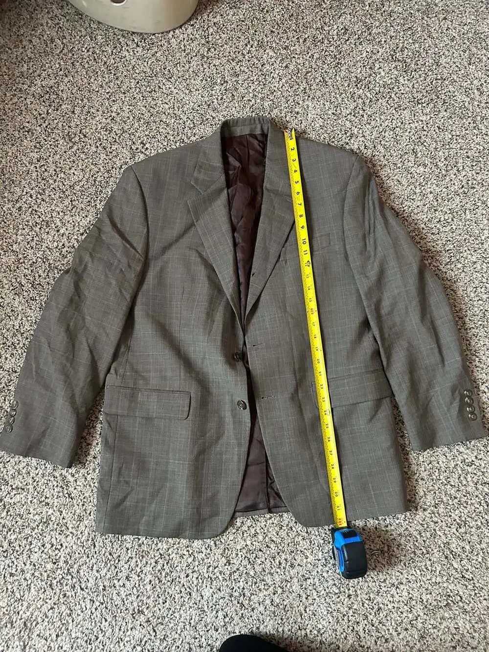 Ralph Lauren Mens Gray Glen Plaid Pure Wool Sport Coat Blazer